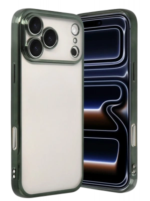 Newface Apple iPhone 17 Pro Max Razer Lensli Silikon - Yeşil