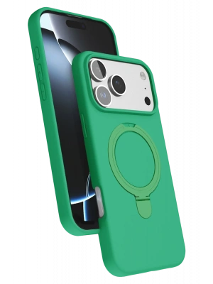 Newface Apple iPhone 17 Pro Max Regal Magsafe Standlı Kapak - Yeşil