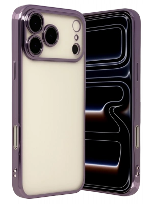 Newface Apple iPhone 17 Pro Razer Lensli Silikon - Mor