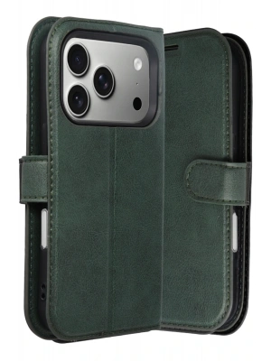 Newface Apple iPhone 17 Pro Trend S Plus Kapaklı Kılıf - Yeşil