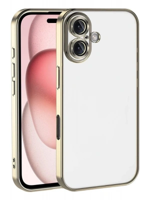 Newface Apple iPhone 17 Razer Lensli Silikon - Gold