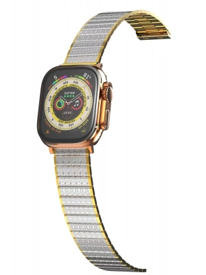 Newface Apple Watch 38mm Made Metal Kordon - Gümüş-Gold