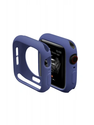 Newface Apple Watch 40mm Silikon Alt Kasa - Mavi