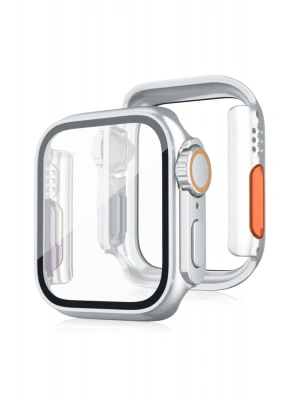 Newface Apple Watch 40mm Watch 49mm Kasa Dönüştürücü ve Ekran Koruyucu - Çöl Titanyum