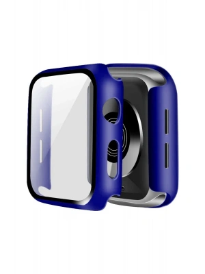 Newface Apple Watch 42mm Camlı Kasa Ekran Koruyucu - Lacivert