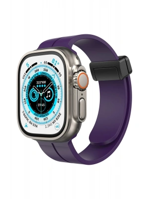 Newface Apple Watch 42mm KR412 Elegance Stylısh Kordon - Derin Mor