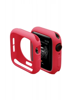 Newface Apple Watch 42mm Silikon Alt Kasa - Kırmızı