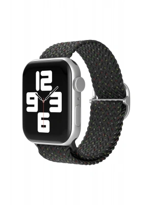 Newface Apple Watch 42mm Star Kordon - Benekli Siyah