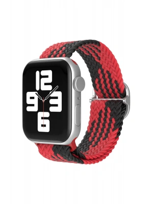 Newface Apple Watch 42mm Star Kordon - Kırmızı-Siyah