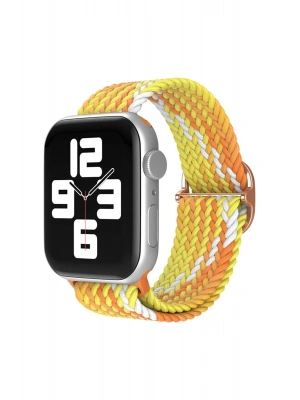 Newface Apple Watch 42mm Star Kordon - Turuncu-Sarı