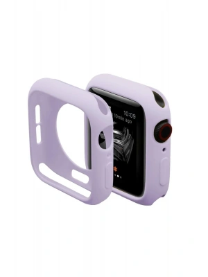 Newface Apple Watch 44mm Silikon Alt Kasa - Lila