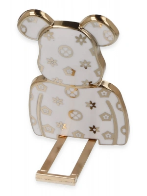 Newface Astro Stand Ayıcık Desenli - Beyaz