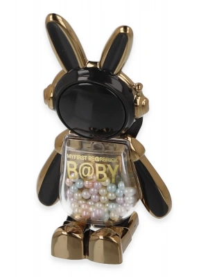 Newface Astro Stand Tavşan Astronot - Siyah