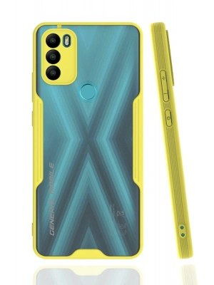 Newface General Mobile GM 21 Plus Kılıf Platin Silikon - Sarı