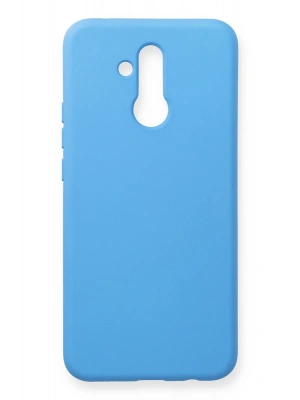 Newface Huawei Mate 20 Lite Kılıf Nano içi Kadife Silikon - Mavi