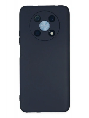Newface Huawei Nova Y90 Kılıf Nano içi Kadife Silikon - Lacivert