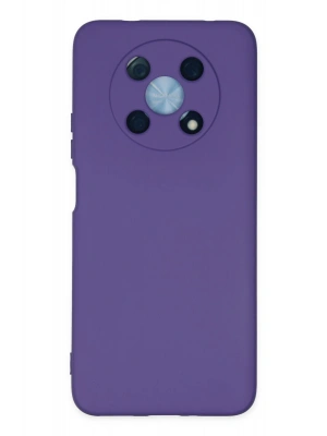 Newface Huawei Nova Y90 Kılıf Nano içi Kadife Silikon - Mor