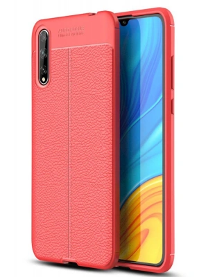 Newface Huawei P Smart S Kılıf Auto Focus Kapak - Kırmızı