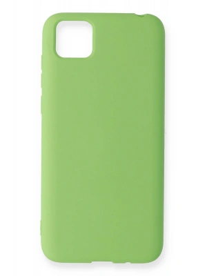 Newface Huawei Y5P Kılıf Nano içi Kadife Silikon - Yeşil