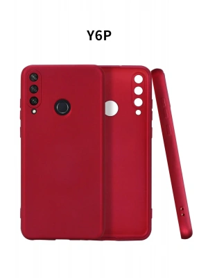 Newface Huawei Y6P Kılıf First Silikon - Bordo