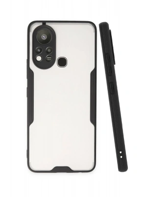 Newface İnfinix Hot 11s Kılıf Platin Silikon - Siyah