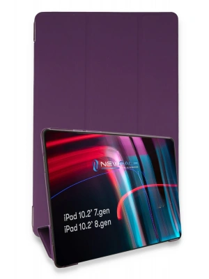Newface iPad 10.2 (7.nesil) Kılıf Tablet Smart Kılıf - Mor