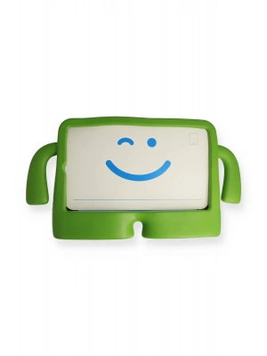 Newface iPad 4 9.7 Kılıf Karakter Tablet Silikon - Yeşil