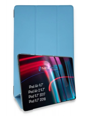 Newface iPad 5 Air 9.7 Kılıf Tablet Smart Kılıf - Mavi