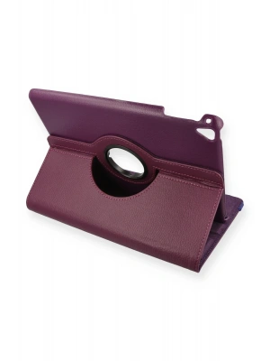 Newface iPad 9.7 (2018) Kılıf 360 Tablet Deri Kılıf - Mürdüm