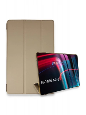 Newface iPad Mini 3 Kılıf Tablet Smart Kılıf - Gold
