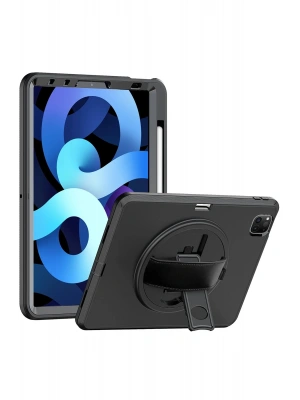 Newface iPad Pro 11 (2018) Kılıf Hand Strap Tablet Kılıfı - Siyah