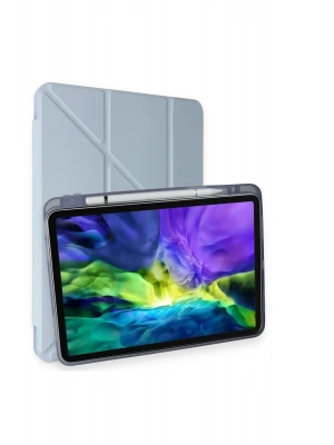 Newface iPad Pro 11 (2018) Kılıf Kalemlikli Mars Tablet Kılıfı - Mavi