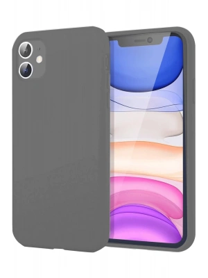 Newface iPhone 11 Kılıf First Silikon - Gri