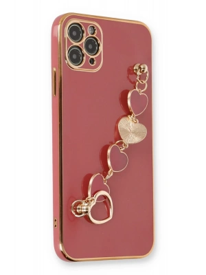 Newface iPhone 11 Pro Kılıf Esila Silikon - Kırmızı