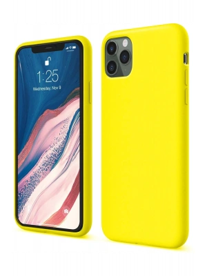 Newface iPhone 11 Pro Kılıf First Silikon - Sarı
