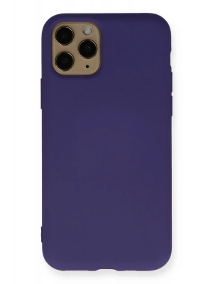 Newface iPhone 11 Pro Kılıf Nano içi Kadife Silikon - Mor