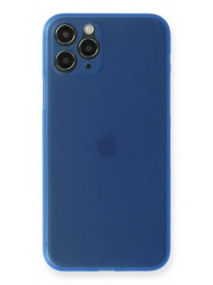 Newface iPhone 11 Pro Kılıf PP Ultra İnce Kapak - Mavi