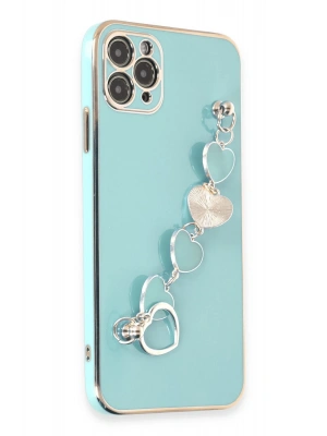 Newface iPhone 11 Pro Max Kılıf Esila Silikon - Su Yeşili