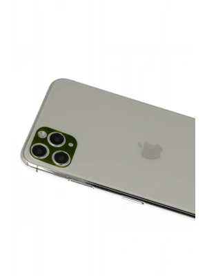 Newface iPhone 11 Pro Max Rainbow Kamera Lens Koruma Cam - Yeşil