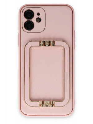 Newface iPhone 12 Kılıf Coco Elit Kapak - Pembe