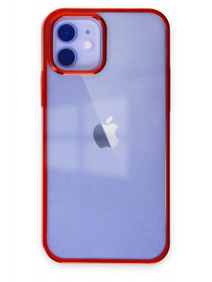 Newface iPhone 12 Kılıf Element Silikon - Kırmızı