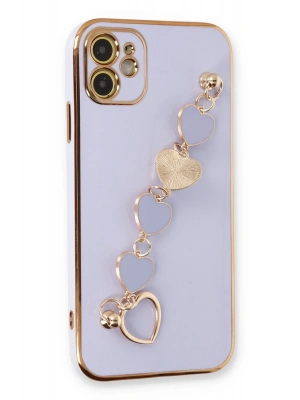 Newface iPhone 12 Kılıf Esila Silikon - Lila