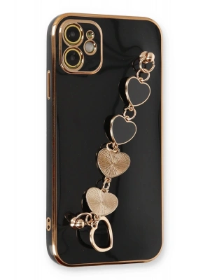 Newface iPhone 12 Kılıf Esila Silikon - Siyah