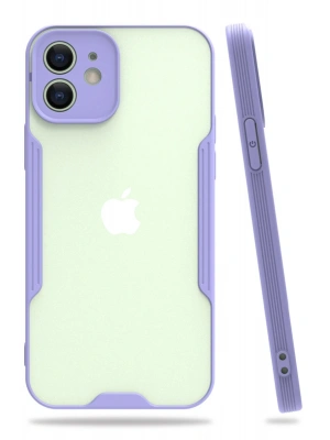 Newface iPhone 12 Kılıf Platin Silikon - Lila