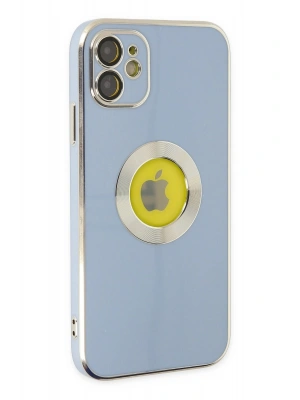 Newface iPhone 12 Kılıf Store Silikon - Sierra Blue