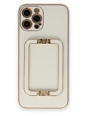Newface iPhone 12 Pro Kılıf Coco Elit Kapak - Beyaz