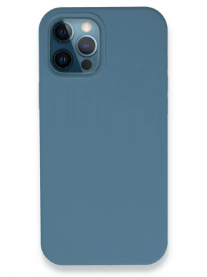 Newface iPhone 12 Pro Kılıf Lansman Legant Silikon - Açık Mavi