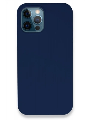 Newface iPhone 12 Pro Kılıf Lansman Legant Silikon - Lacivert