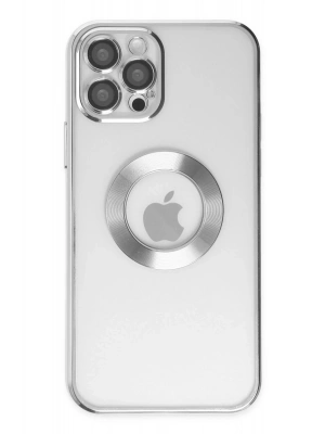 Newface iPhone 12 Pro Kılıf Slot Silikon - Gümüş