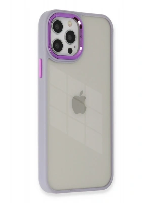 Newface iPhone 12 Pro Max Kılıf Dora Kapak - Lila